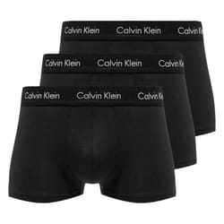 3pk Calvin Klein Men's Low Rise Black Underwear - XL