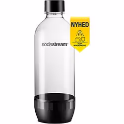 SodaStream 1041160410, Carbonating bottle, Black, Transparent, 1000 ml, 1 L, 1 pc(s), CE