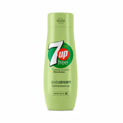 SodaStream 7UP, Lemon, 440 ml, Squeezable bottle, CE, 2 kcal, 0.5 kJ