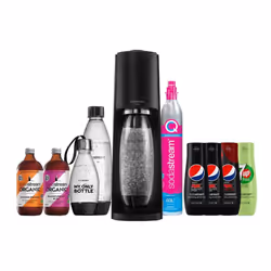 Sodastream Terra Sparkling Water Maker Bundle Pack - Black