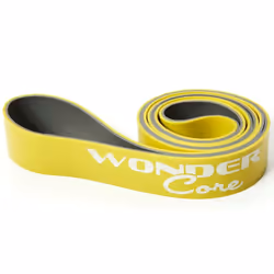 Wonder Core Pull Up Band 4.4cm Yellow and Grey Resistance Loop Fitness WOC048