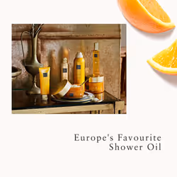 Shower Oil from The Ritual of Mehr, 200 ml - With Sweet Orange & Cedar Wood - Energising & Stimulating Properties with Vitamin C