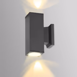Outdoor Wall Lights Mains Powered, IP65 Up Down Outside Lights Exterior Wall Sconce, Aluminum Indoor Wall Lights Max 35W GU10 ...