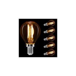 Aigostar Light Bulbs Screw Small,E14 Filament Bulbs 4W 400LM, 2200K E14 Small Edison Screw Bulb, E14 LED Bulbs Amber Warm White, E14 Golf Ball Light