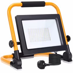Work Light, Aigostar 50W Job Site Light 4500LM, Folding Floodlight with 5.9ft Cord Plug, IP65 Waterproof LED Work Light, 6500 ...