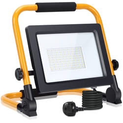 Work Light, Aigostar 50W Job Site Light 4500LM, Folding Floodlight with 5.9ft Cord Plug, IP65 Waterproof LED Work Light, 6500K Cool White Portable