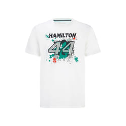 2022 Mercedes AMG Mens Lewis 44 T-Shirt (White) - XL