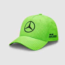 2023 Mercedes AMG F1 Lewis Hamilton Driver Cap Neon Green