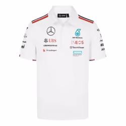 2024 Mercedes-AMG Team Polo Shirt (White) - L