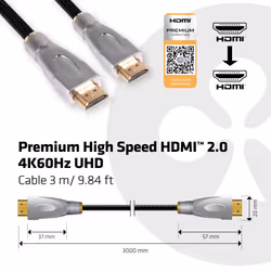 CLUB3D HDMI 2.0 Cable 3Meter UHD 4K/60Hz 18Gbps Certified Premium High Speed - Additional view 5