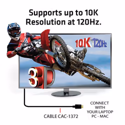 CLUB3D Ultra High Speed HDMI 4K120Hz, 8K60Hz Certified Cable 48Gbps M/M 2 m / 6.56 ft - Additional view 5