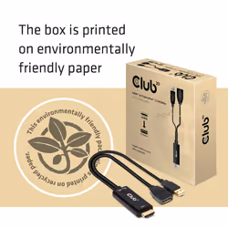CLUB3D HDMI 2.0 TO DISPLAYPORT 1.2 4K60HZ HDR M/F ACTIVE ADAPTER Black - Additional view 6