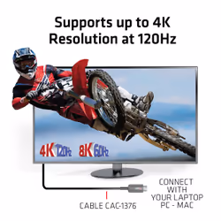 CLUB3D Ultra High Speed HDMI™ Certified AOC Cable 4K120Hz/8K60Hz Unidirectional M/M 10m/32.80ft - Additional view 5