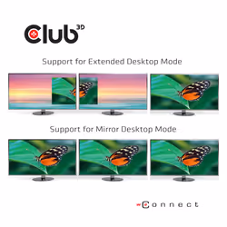 CLUB3D USB Type C 3.2 Gen1 Triple Display Dynamic PD Charging Dock 100W PD Power charger - Additional view 4