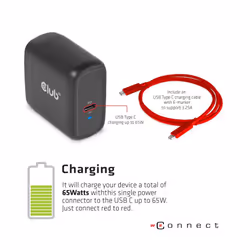 CLUB3D UNIVERSAL USB Gen1 Type-C Triple Display Dynamic PD Charging Dock with 65 Watt PS ( VGA, HDMI, DP, ETHERNET) - Additional view 5