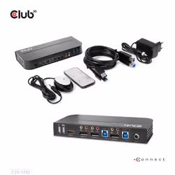 CLUB3D DisplayPort/HDMI KVM Switch For Dual DisplayPort 4K 60Hz - Additional view 5