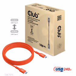 CLUB3D USB2 Type-C Bi-Directional Cable, Data 480Mb,PD 240W(48V/5A) EPR M/M 2m - Additional view 5