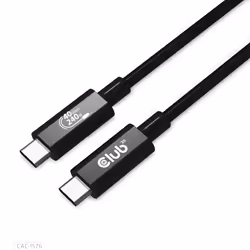 CLUB3D USB4 Gen3x2 Type-C Bi-Directional Cable 8K60Hz, Data 40Gbps, PD 240W(48V/5A) EPR M/M 1m / 3.28ft