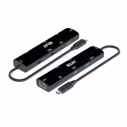 CLUB3D USB4™ Gen3x2 Type-C, 6-in-1 Hub with HDMI™ 8K60Hz or 4K120Hz, 2xUSB Type-A(10G), Ethernet RJ45(2.5G) and 2xUSB Type-C, 1x Data(10G) and 1xPD3.0 charging 100 watt - Additional view 4