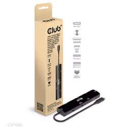CLUB3D USB4™ Gen3x2 Type-C, 6-in-1 Hub with HDMI™ 8K60Hz or 4K120Hz, 2xUSB Type-A(10G), Ethernet RJ45(2.5G) and 2xUSB Type-C, 1x Data(10G) and 1xPD3.0 charging 100 watt - Additional view 6
