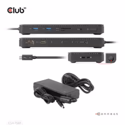 CLUB3D Thunderbolt 4 Certified 11-in-1 Docking Station - Additional view 5
