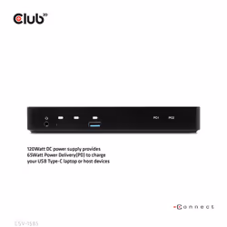 CLUB3D DisplayPort/HDMI KVM Switch/Dock 4K60Hz For USB Type-C inputs - Additional view 5
