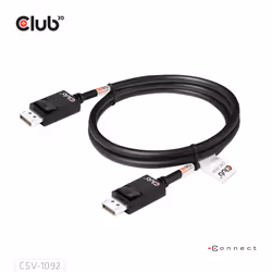 CLUB3D DisplayPort™ 2.1 Bi-Directional VESA DP80 Certified Cable 4K240Hz, 8K60Hz or 10K60Hz M/M 1.6m/5.25ft - Additional view 8
