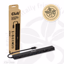 CLUB3D 10-1 Portable Dock USB Type-C® 10Gbps to HDMI™ 8K30Hz PD3.1 Max.140Watt