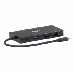 CLUB3D CSV-2552, USB Type-C, HDMI, RJ-45, USB 3.2 Gen 1 (3.1 Gen 1) Type-A, USB 3.2 Gen 1 (3.1 Gen 1) Type-C, MicroSD (TransF ...