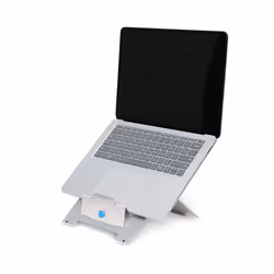 R-Go Tools Laptop stand R-Go Riser Flexible, adjustable folding laptop riser, ergonomic, Hylite aluminum, silver - Additional view 4