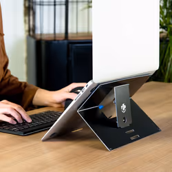 R-Go Tools Laptop stand R-Go Riser Attachable, adjustable, integrated with your laptop, aluminum, black - Additional view 4