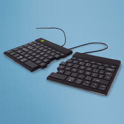 R-Go Tools Ergonomic keyboard R-Go Split Break v2 with break software, ergonomic split keyboard, AZERTY (BE), Wired, black, M ...