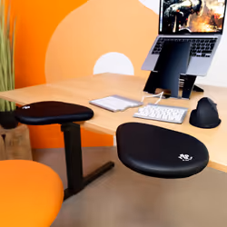 R-Go Tools Armrest R-Go split, ergonomic armrest in two parts, adjustable, symmetrical, with softfoam, black - Additional view 4
