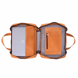 R-Go Tools Laptop bag R-Go Viva, full-grain leather, with integrated laptop stand, shoulder strap, 15.6-inch, brown - Additional view 6