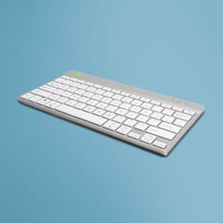 R-Go Tools Ergonomic keyboard R-Go Compact Break, compact keyboard with break software, QWERTY (US), Bluetooth, white