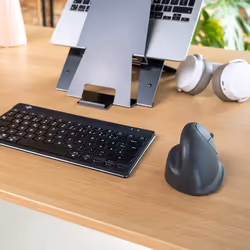 R-Go Tools Vertical mouse R-Go HE Basic, ergonomic mouse, medium (hand size ≥ 185 mm), right-handed, Bluetooth, grey - Additional view 5