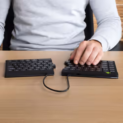 R-Go Tools Ergonomic keyboard R-Go Split Break with break software, ergonomic split keyboard, AZERTY (FR), Bluetooth, black - Additional view 4