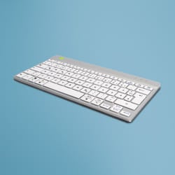 R-Go Tools Ergonomic keyboard R-Go Compact Break, compact keyboard with break software, QWERTZ (DE), Bluetooth, white