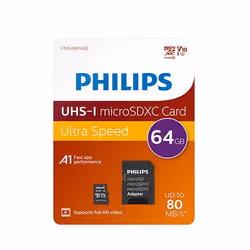 Philips FM64MP45B/00 memory card 64 GB MicroSDXC UHS-I Class 10