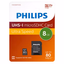 Philips FM08MP45B/00 memory card 8 GB MicroSDHC UHS-I Class 10 - Additional view 2