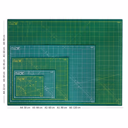 Elan Cutting Mat A0 Green  Self Healing Cutting Mat 120x90 CM  5-Ply C