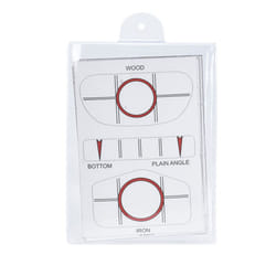 Pure2Improve Impact Tape Golf Shot Sensor Driver/Iron 10 Sheets