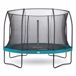 Salta Comfort Edition, Above ground trampoline, Round, 120 kg, 5 yr(s), Safety net, Black, Green