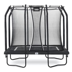Salta Premium Black Edition Rectangular Coil spring Above ground trampoline