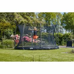 Salta 5398A, Above ground trampoline, Round, 120 kg, 5 yr(s), Safety net, Black