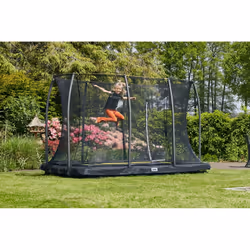Salta 5403A, Above ground trampoline, Rectangular, 120 kg, 5 yr(s), Safety net, Black