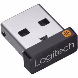 Logitech USB Unifying Receiver, 2.4 GHz Wireless Technology, USB Plug Compatible with all Logitech Unifying Devices like Wire ...