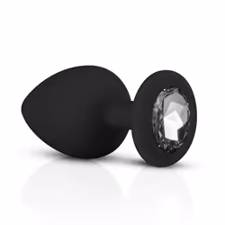 EasyToys ET603BLK anal sex toy Butt plug set Black, Silver Silicon 3 pc(s)