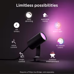 Philips Hue Lily Base and Extension Kit, 4-Pack