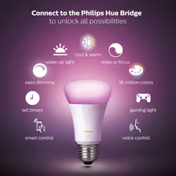 Philips Hue White and colour ambience Starter kit: 2 E27 smart bulbs (1100) + dimmer switch - Additional view 4